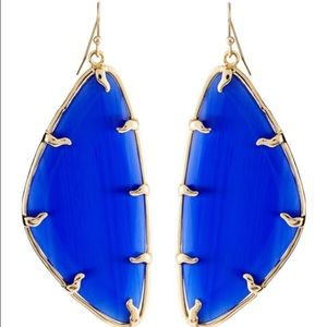 Kendra Scott Willow Triangle Earrings in Cobalt